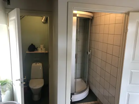 Shared toilet & shower